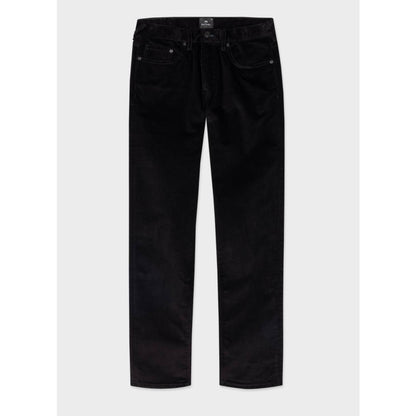 Paul Smith Men's Black Corduroy Pants, Tapered Fit