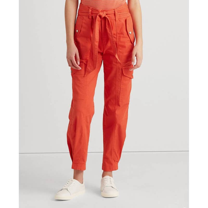 Lauren Ralph Lauren Women's Port Orange Micro-Sanded Twill Pants, Hyannis, 14