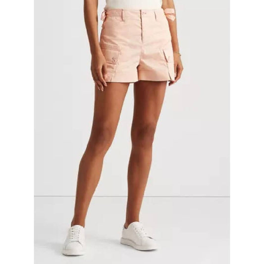 Lauren Ralph Lauren Ladies Twill Cargo Shorts Pale Pink