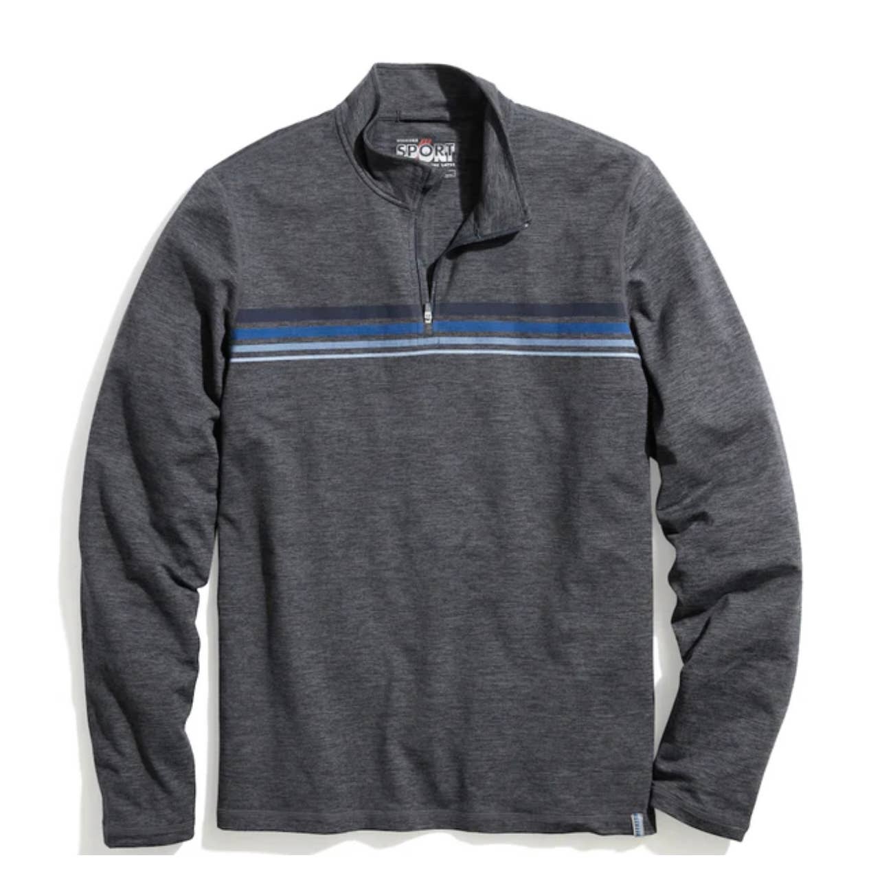 Weekend Sport Men's Heather Gray Asphalt Sport Quarter Zip, Size Large