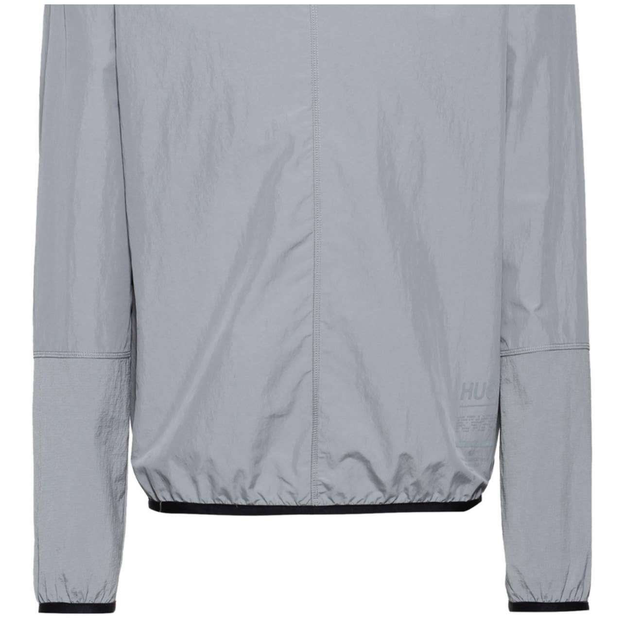 Hugo Boss Men's "Dennon" Silver Crewneck Sweatshirt w/ Reflective Detail, Size M