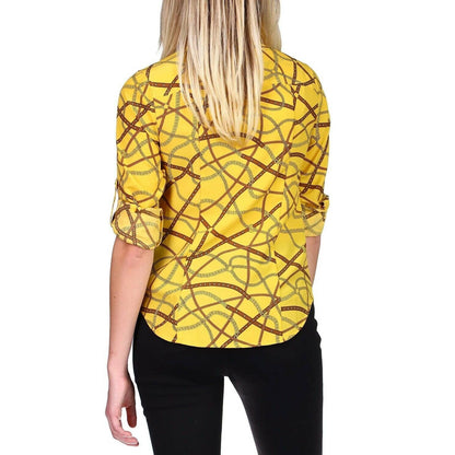 MICHAEL Michael Kors Printed Zip-Front Top, Regular & Petite, Buttercup