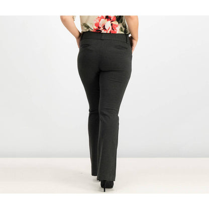 ALFANI, Ladies Charcoal Melange Gray Core Fashion Dress Pants