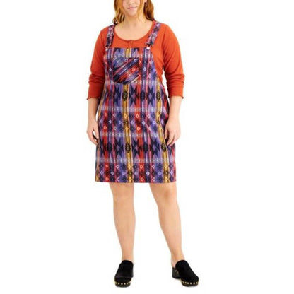 Jolie & Joy by FCT Full Circle Trends Multi-Color Printed Overall Dress