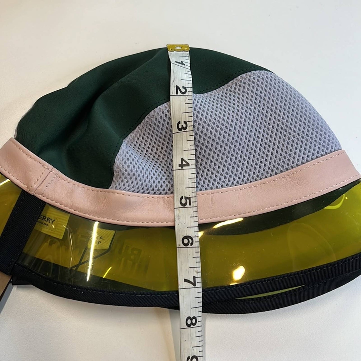 Burberry Small Multi-Color Bucket Hat, Black Trim, Pink, Dark Green, & Lilac