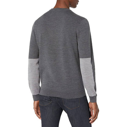 Theory Men's "Arnaud" Dark Heather Gray Regal Mock Neck Sweater