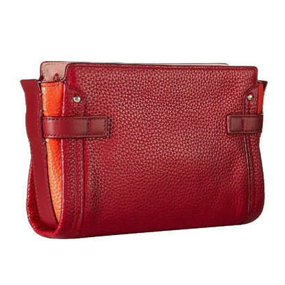 COACH SWAGGER COLORBLOCK Convertible Clutch Crossbody Black Cherry