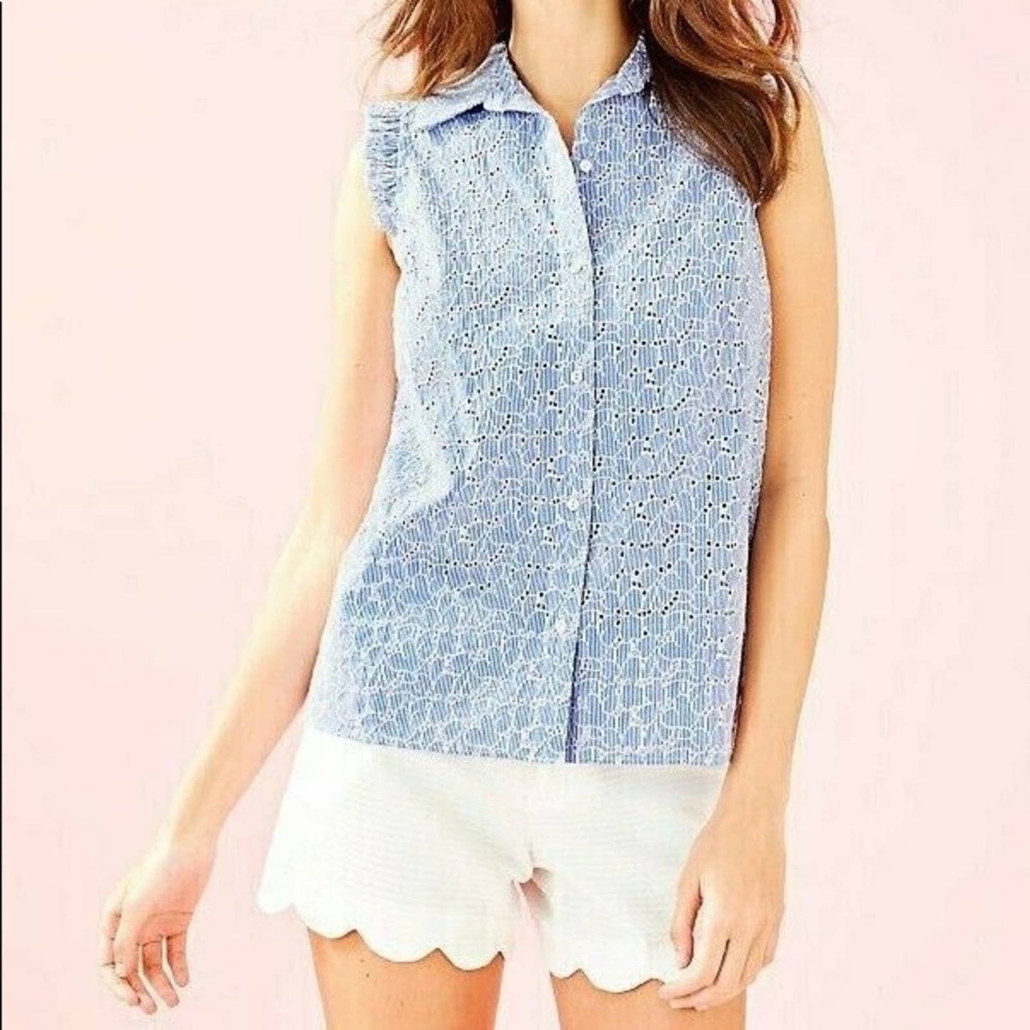 Lilly Pulitzer Lenox Eyelet Top, NWT